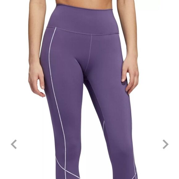 Adidas Believe This Tight 2.0 Women's Leggings Size Small S Tech Purple White - Picture 2 of 8